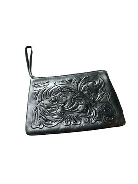Patricia Nash Cassini Floral tooled Lea wristlet